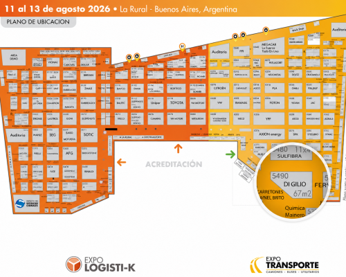 Mapa de Expo Transporte Stand de Di Gilio
